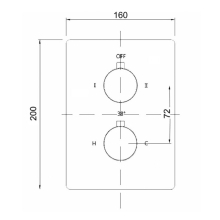 Beitz & Walz AQVATHERM Fertigmontageset f. Thermostat eckig