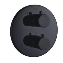Beitz & Walz AQVATHERM Fertigmontageset f. Thermostat rund, schwarz