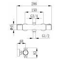 Beitz & Walz AQVATHERM Brause AP Thermostat 1/2"...