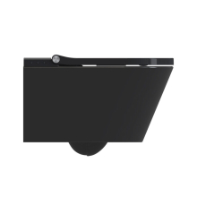 Beitz & Walz AqvaCeramica Dusch-WC Wand Tiefspüler spülrandlos 596 x 370 mm - mattschwarz -