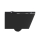 Beitz & Walz AqvaCeramica Dusch-WC Wand Tiefspüler spülrandlos 596 x 370 mm - mattschwarz -