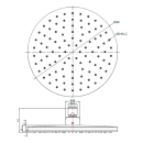 Beitz & Walz AqvaShower Kopfbrause 230 x 12 mm, chrom
