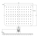 Beitz & Walz AqvaShower Kopfbrause 310 x 200 x 12 mm,...
