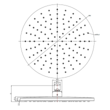 Beitz & Walz AqvaShower Kopfbrause 310 x 12 mm, chrom