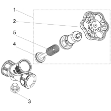 Schlösser Armaturen KFR-VENTIL, MUFFENANSCHLUSS O.E, NST.SP, DN20, 3/4", PR-MS, DVGW