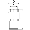 Schlösser Armaturen FUSSVENTIL, SYSTEM YORK, M.FEDER...