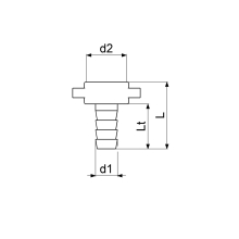 Schlösser Armaturen MS-SCHLAUCHVERSCHRAUBUNG, 2-TLG FLACHDICHTEND, 3/8"x1/2", CHROM