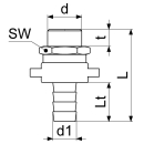 Schlösser Armaturen STANDROHRVERSCHRAUBUNG 3TLG,...
