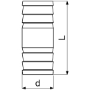 Schlösser Armaturen SCHLAUCHVERBINDER, MASSIV DN25,...