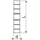 Schlösser Armaturen SCHLAUCHVERBINDER, MASSIV DN10,...