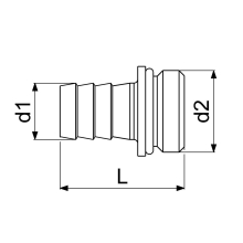 Schlösser Armaturen VATERTEIL MIT WULST U.DICHTUNG 1/2"x1/2", MESSING