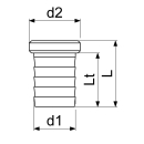 Schlösser Armaturen VATERTEIL 1"x1", MESSING