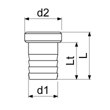 Schlösser Armaturen VATERTEIL 3/4"x3/4", MESSING
