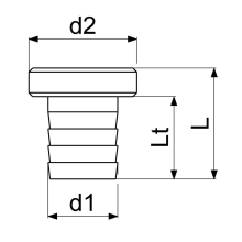 Schlösser Armaturen VATERTEIL 1"x1 1/4", MESSING