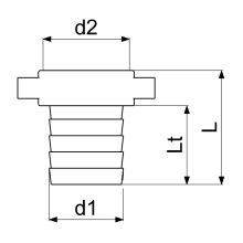 Schlösser Armaturen MS-SCHLAUCHVERSCHRAUBUNG 2-TLG.FLACHDICHTEND, 1 1/2"x1 1/2"
