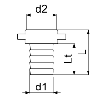 Schlösser Armaturen MS-SCHLAUCHVERSCHRAUBUNG 2-TEILIG, FLACHDICHTEND, 3/4"x3/4"