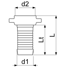 Schlösser Armaturen MS-SCHLAUCHVERSCHRAUB, SCHWER 2-TEILIG, FLACHDICHTEND, 3/4"x3/4"