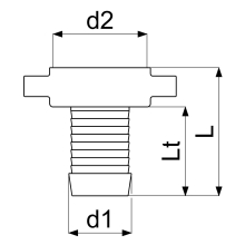 Schlösser Armaturen MS-SCHLAUCHVERSCHRAUB, SCHWER 2-TEILIG, FLACHDICHTEND, 1"x1 1/4"