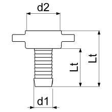 Schlösser Armaturen MS-SCHLAUCHVERSCHRAUB, SCHWER 2-TEILIG, FLACHDICHTEND, 1/2"x3/4"