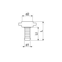 Schlösser Armaturen MS-SCHLAUCHVERSCHRAUB, SCHWER 2-TEILIG, FLACHDICHTEND, 3/8"x1/2"