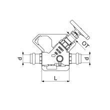 Schlösser Armaturen KFR-VENTIL, PRESSANSCHLUSS IG M.ENTL, NST.SP, M.DS, DN20, PR22, DVGW