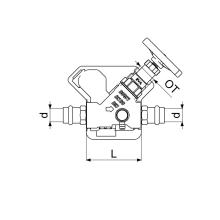 Schlösser Armaturen KFR-VENTIL, PRESSANSCHLUSS IG M.ENTL, NST.SP, M.DS, DN20, PR18, DVGW