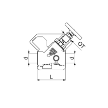 Schlösser Armaturen KFR-VENTIL, MUFFENANSCHLUSS M.ENTL, N.STEIG.SP, M.DS, DN25, DVGW