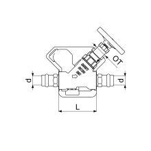 Schlösser Armaturen KFR-VENTIL, PRESSANSCHLUSS IG O.ENTL, NST.SP, M.DS, DN20, PR18, DVGW