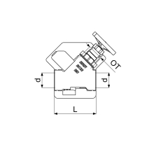 Schlösser Armaturen KFR-VENTIL, MUFFENANSCHLUSS O.ENTL, N.STEIG.SP, M.DS, DN32, DVGW