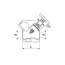 Schlösser Armaturen KFR-VENTIL, MUFFENANSCHLUSS O.ENTL, N.STEIG.SP, M.DS, DN25, DVGW
