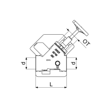 Schlösser Armaturen KFR-VENTIL, MUFFENANSCHLUSS M.ENTL, STEIG.SP, M.DS, DN40, DVGW