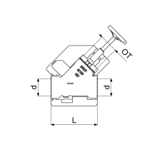 Schlösser Armaturen KFR-VENTIL, MUFFENANSCHLUSS O.ENTL, STEIG.SP, M.DS, DN50, DVGW