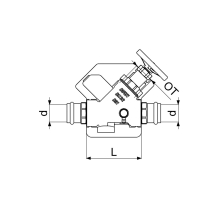 Schlösser Armaturen FREISTROMVENTIL, PRESSANSCHL.IG M.ENTL, NST.SP, M.DS, DN32, PR35, DVGW