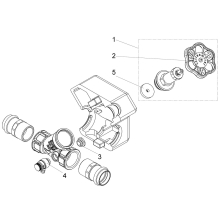 Schlösser Armaturen FREISTROMVENTIL, PRESSANSCHL.IG M.ENTL, NST.SP, M.DS, DN25, PR28, DVGW