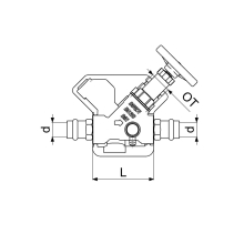 Schlösser Armaturen FREISTROMVENTIL, PRESSANSCHL.IG M.ENTL, NST.SP, M.DS, DN20, PR18, DVGW