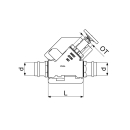 Schlösser Armaturen FREISTROMVENTIL, PRESSANSCHL.IG...