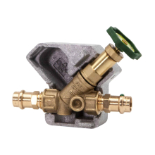 Schlösser Armaturen FREISTROMVENTIL, PRESSANSCHL.IG O.ENTL, NST.SP, M.DS, DN15, PR15, DVGW