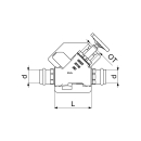 Schlösser Armaturen FREISTROMVENTIL, PRESSANSCHL.IG...