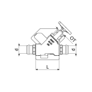Schlösser Armaturen FREISTROMVENTIL, PRESSANSCHL.IG...