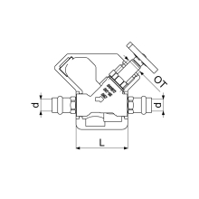 Schlösser Armaturen FREISTROMVENTIL, PRESSANSCHL.IG O.ENTL, ST.SP, M.DS, DN15, PR15, DVGW