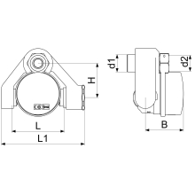 Schlösser Armaturen BADEWANNENZAEHLER BW-K BIS 30 GRAD, Q3=2, 5, BL 80MM
