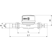 Schlösser Armaturen EINSTRAHLZAEHL. ETK MODULARIS BIS 30 GRAD, Q3=2, 5, AG 3/4", 110MM