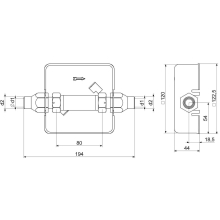 Schlösser Armaturen UP-EINBAUKASTEN UPK F.UET-K/W LOET 15MM, GEWINDEANSCHLUSS 1/2"