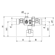 Schlösser Armaturen SYSTEMTRENNER BA DN 20, AG 1" X AG 1"