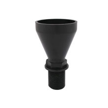 Schlösser Armaturen ABLAUFTRICHTER EINFACH AG3/4", POM SCHWARZ