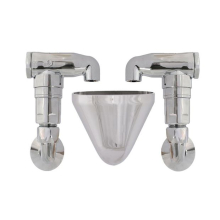 Schlösser Armaturen ROHRBELUEFTER BAUFORM E, 2-FACH AUFPUTZ, 1/2"x3/4"x1/2", CHROM, DVGW