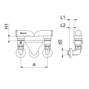 Schlösser Armaturen ROHRBELUEFTER BAUFORM E, 2-FACH...