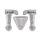 Schlösser Armaturen ROHRBELUEFTER BAUFORM E, 2-FACH AUFPUTZ, 1/2"x3/4"x1/2", CHROM, DVGW