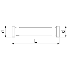 Schlösser Armaturen PASSSTUECK FUER WMZ DN15, AG 3/4", BL 110MM, MESSING