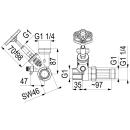 Schlösser Armaturen ABZWEIG-T-VENTIL, KFR, STEIG.SP....
